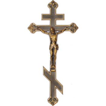 Крест православный 006 35х17см, золото