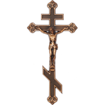 Крест для надгробий 006 35х17см, бронза